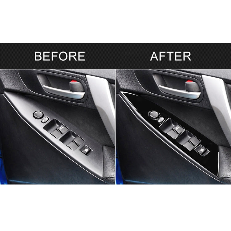 For Mazda 3 Axela 2010-2013 4 in 1 Car Window Lift Panel Decorative Sticker, Right Drive, Window Lift, Right Drive