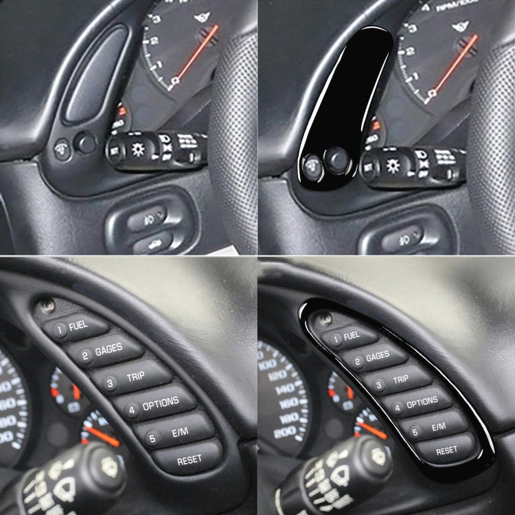 For Chevrolet Corvette C5 1998-2004 Car Speedometer Sides B Decorative Sticker, Left Drive, Speedometer Sides B
