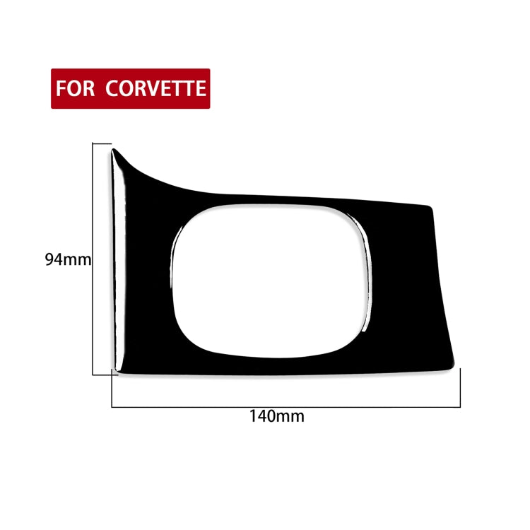 For Chevrolet Corvette C5 1998-2004 Car Headlight Switch Panel Decorative Sticker, Left Drive, Headlight Switch Panel