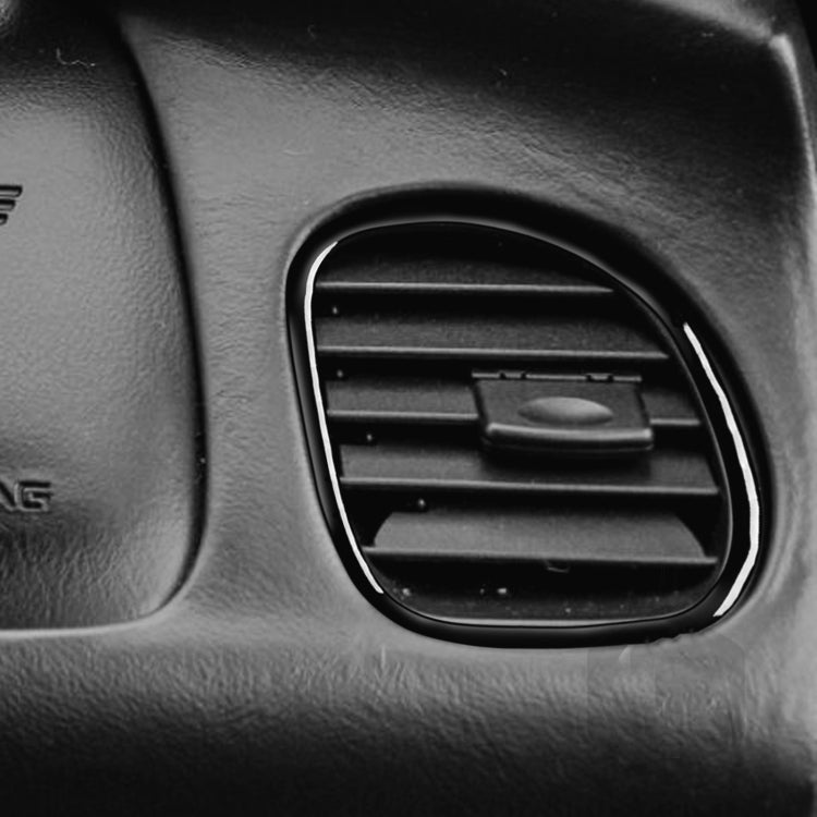 For Chevrolet Corvette C5 1998-2004 Car Copilot Air Outlet Ring Decorative Sticker, Left Drive, Copilot Air Outlet Ring