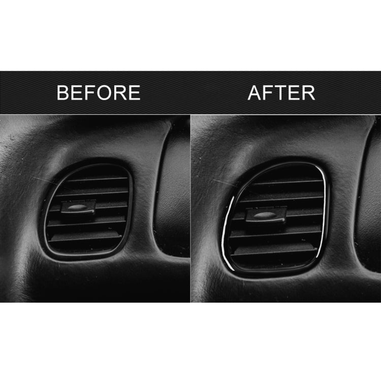For Chevrolet Corvette C5 1998-2004 Car Copilot Air Outlet Ring Decorative Sticker, Left Drive, Copilot Air Outlet Ring