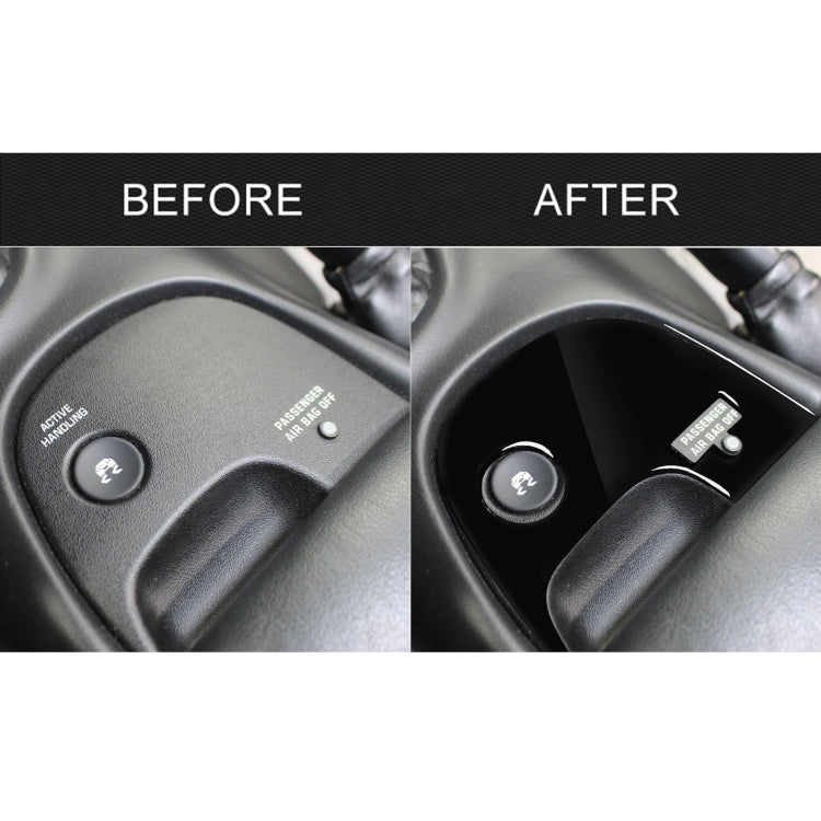 For Chevrolet Corvette C5 2000-2004 Car Lower Console B Decorative Sticker, Left Drive, Lower Console B