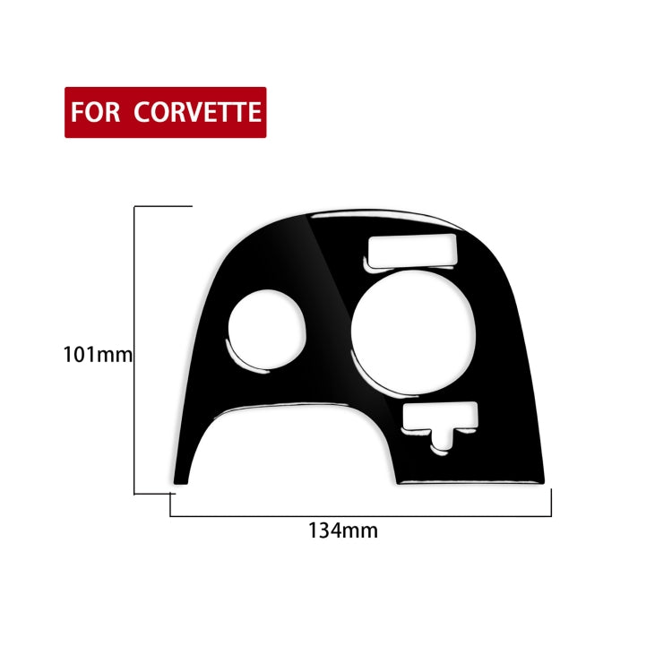 For Chevrolet Corvette C5 2000-2004 Car Lower Console B with Traction Control Decorative Sticker, Left Drive, Lower Console B with Traction Control