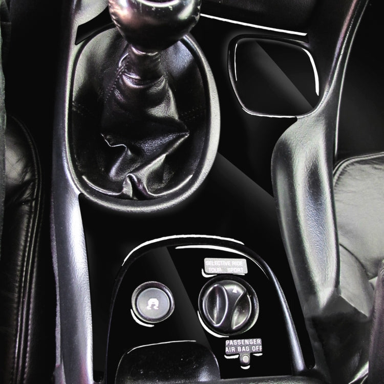 For Chevrolet Corvette C5 1998-2004 3 in 1 Car Gear Panel D Decorative Sticker, Left Drive, Gear Panel D