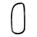 For Chevrolet Corvette C5 1998-2004 Car Driver Side Door Air Outlet Ring Decorative Sticker, Left Drive, Driver Side Door Air Outlet Ring