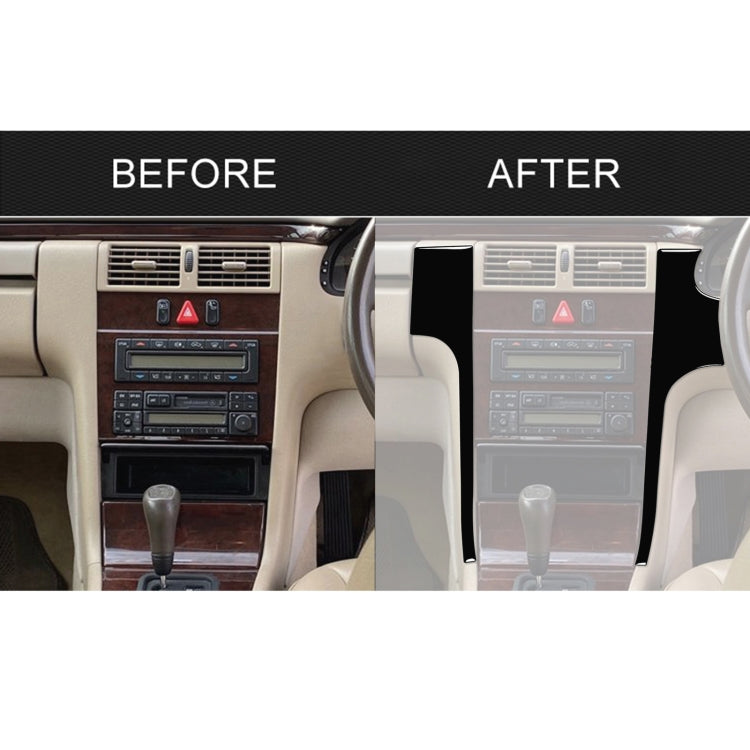 For Mercedes-Benz E-Class W210 1996-2002 Car Center Console Side Decorative Sticker, Right Drive, Center Console Side, Right Drive