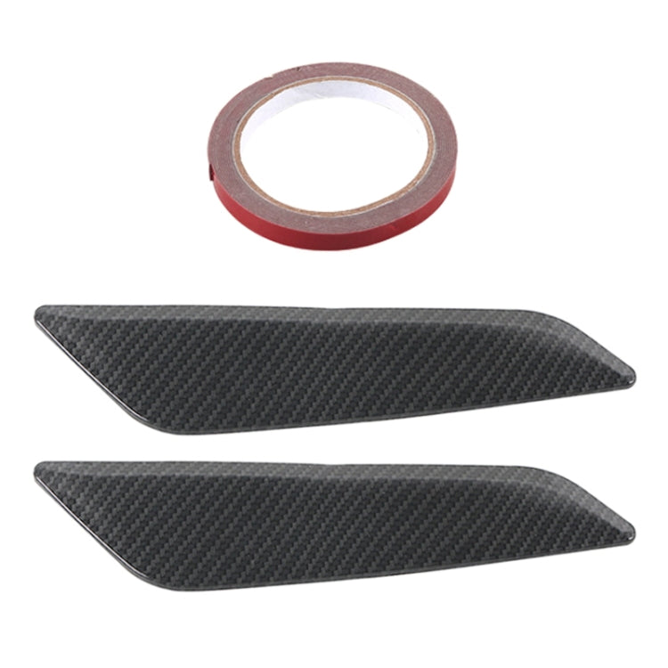 Car ABS Fender Decorative Sticker for BMW 5 Series 525Li 530Li, Carbon Fiber Texture, Carbon Fiber Texture