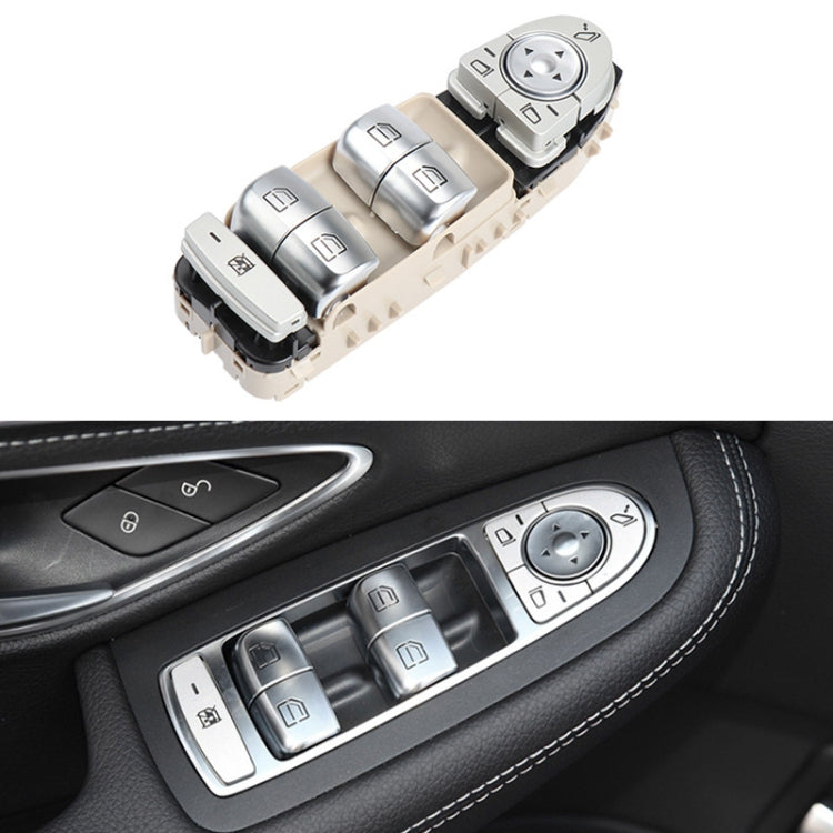 Car Auto Electronic Window Master Control Switch Button for Mercedes-Benz C Class W205 2015-2021, For Mercedes-Benz C Class (Beige), For Mercedes-Benz C Class (Brown), For Mercedes-Benz C Class (Black)