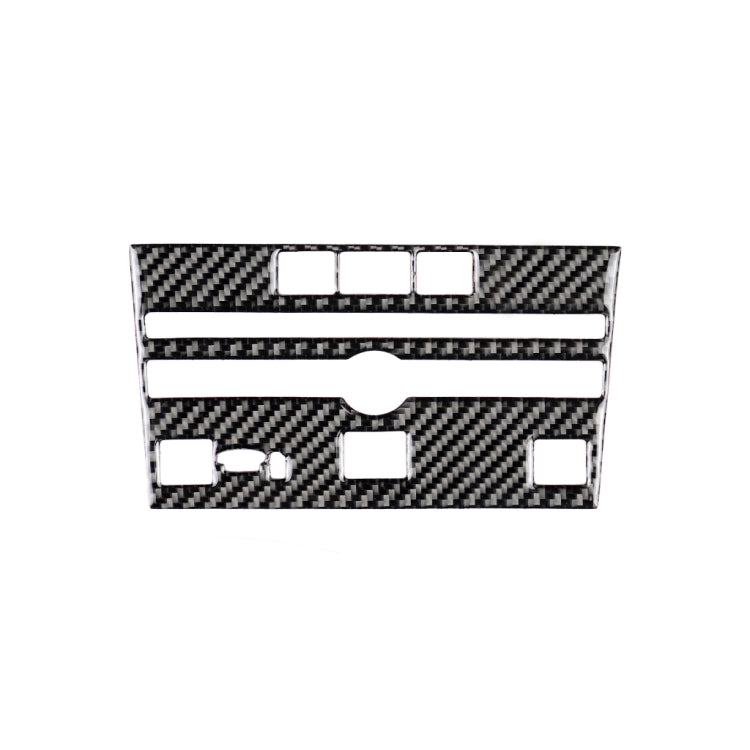 Car Carbon Fiber CD  Console Panel Decorative Sticker for Infiniti Q50 / Q60 2014-2020, CD Console Panel (A)