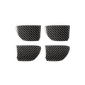 4 PCS Car Carbon Fiber Door Inner Handle Wrist Panel Decorative Sticker for Infiniti Q50 / Q60 2014-2020, Door Inner Handle Wrist