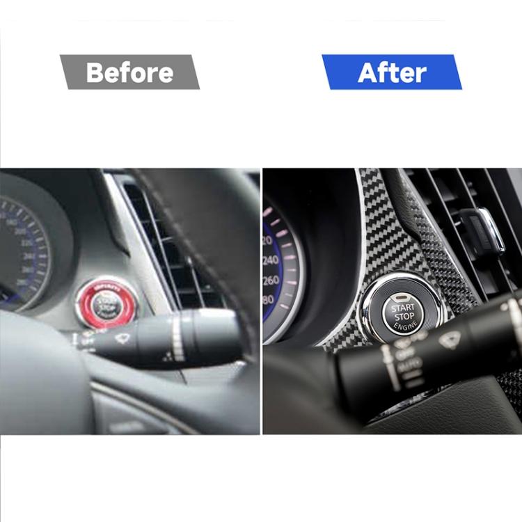 Car Carbon Fiber Dashboard Decorative Sticker for Infiniti Q50 / Q60 2014-2020, Left Drive, Dashboard