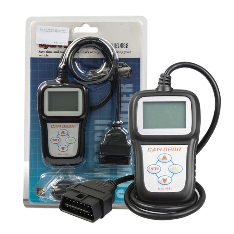 V851 Car Mini Code Reader OBD2 Fault Detector Diagnostic Tool, V851