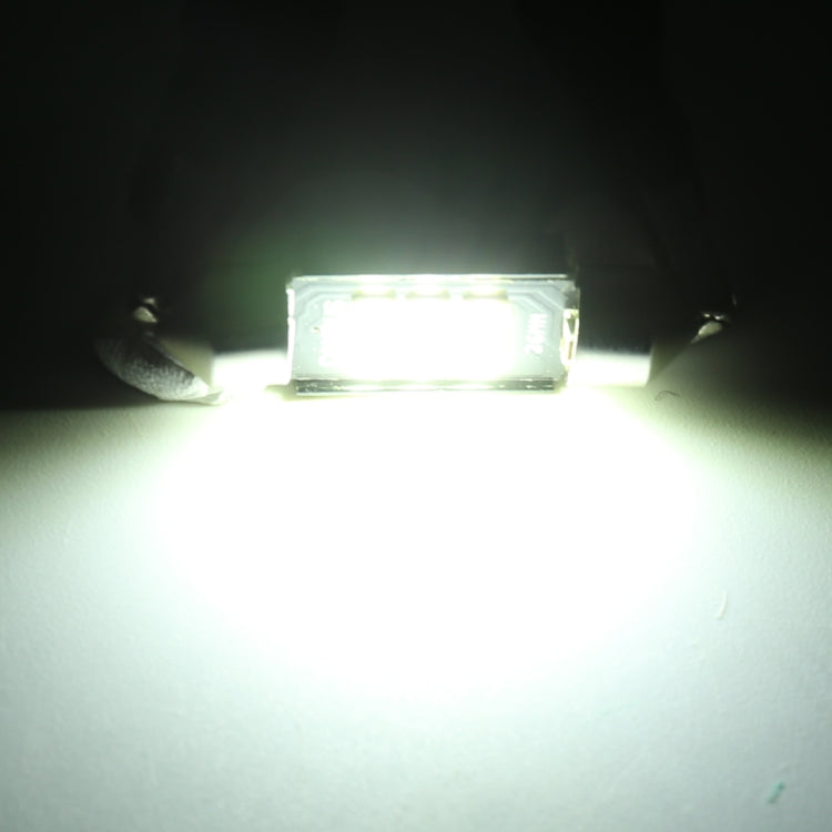 2 PCS 31mm DC12V / 2.5W / 6000K / 170LM 6LEDs SMD-3030 Car Reading Lamp Dome Light, 31mm
