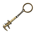 5 PCS Mini Vernier Caliper Keychain Key Rings, Vernier Shape(Bronze), Vernier Shape(Silver)