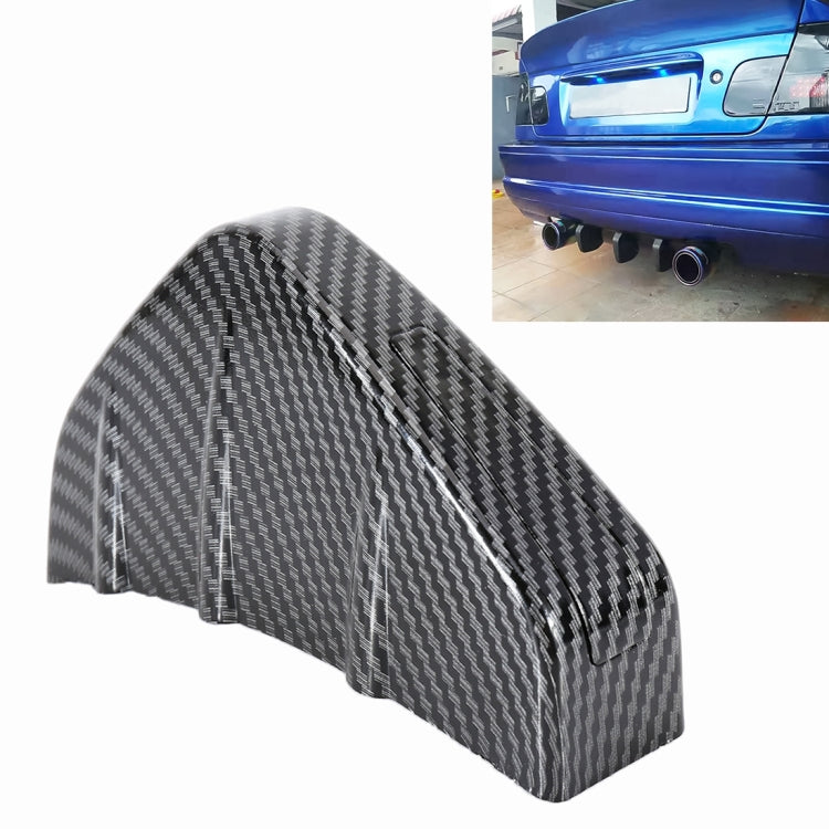 Universal Car-styling Carbon Fiber Texture Plastic Rear Spat Valance Lip, Carbon Fiber Texture