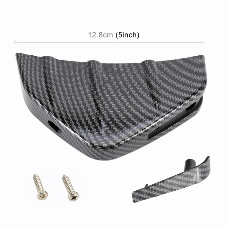 Universal Car-styling Carbon Fiber Texture Plastic Rear Spat Valance Lip, Carbon Fiber Texture