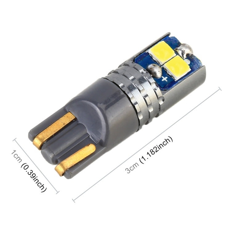 2 PCS T10 / W5W / 168 DC12-24V / 1.8W / 6000K / 140LM Car Clearance Light 4LEDs SMD-3030 Lamp Beads with Decoding & Constant Current, 10pcs DC12-24V / 1.8W / 6000K / 140LM