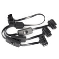 16PIN Car Ultra-thin OBD Diagnostic Extended Cable OBD2 Cable with Switch, 16PIN 3 in 1