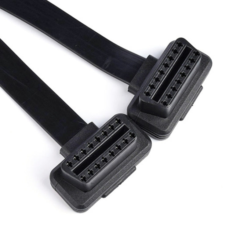 2 in 1 16PIN Car Elbow OBD Diagnostic Extended Cable OBD2 Cable, Elbow