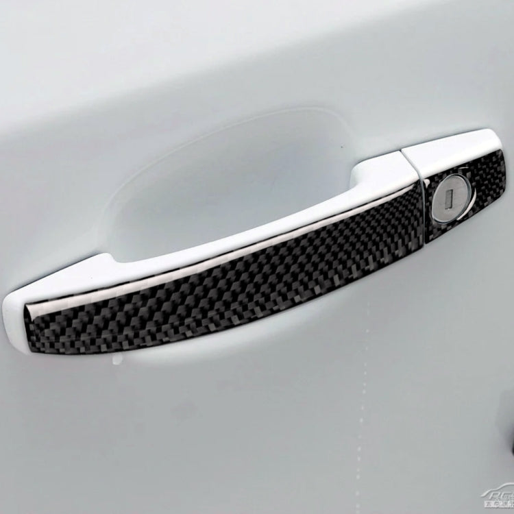 Car Carbon Fiber Door Handle Decorative Sticker for Chevrolet Cruze 2009-2015, Left and Right Drive Universal, Door Handle