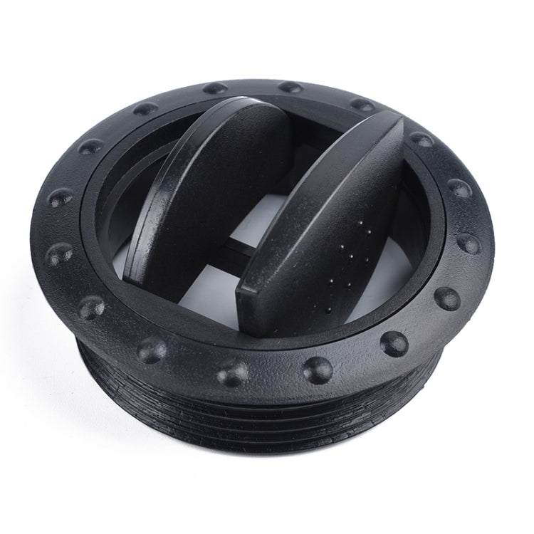 Universal 60mm Round AC Air Outlet Vent for RV Bus Boat Yacht Auto Air Conditioner Vent Replacement Parts Car Accessories, B Style (Black)