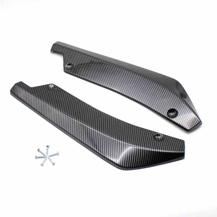 XH-6134 Carbon Texture Car Universal Modified Rear Spoiler Anti-collision Protector Bar Strip Guard Sticker, Carbon Texture