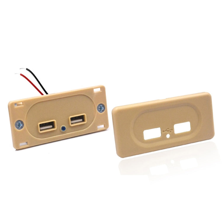 3.1A Short Cable RV Bus Modified Car Charger Dual USB Charger, 3.1A