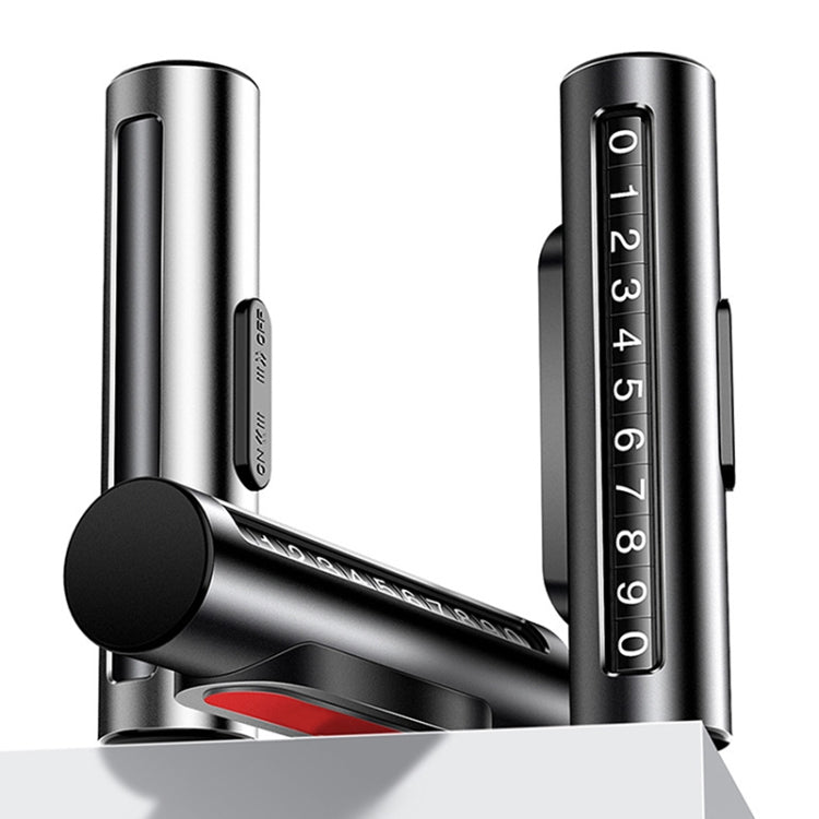 Car Metal Roller Creative Temporary Parking Card Parking Number Card, Metal Roller (Silver Grey), Metal Roller(Black), Metal Roller(Red), Metal Roller(Silver)