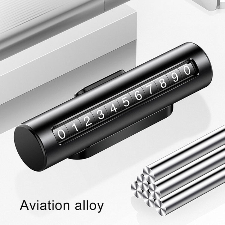 Car Metal Roller Creative Temporary Parking Card Parking Number Card, Metal Roller (Silver Grey), Metal Roller(Black), Metal Roller(Red), Metal Roller(Silver)