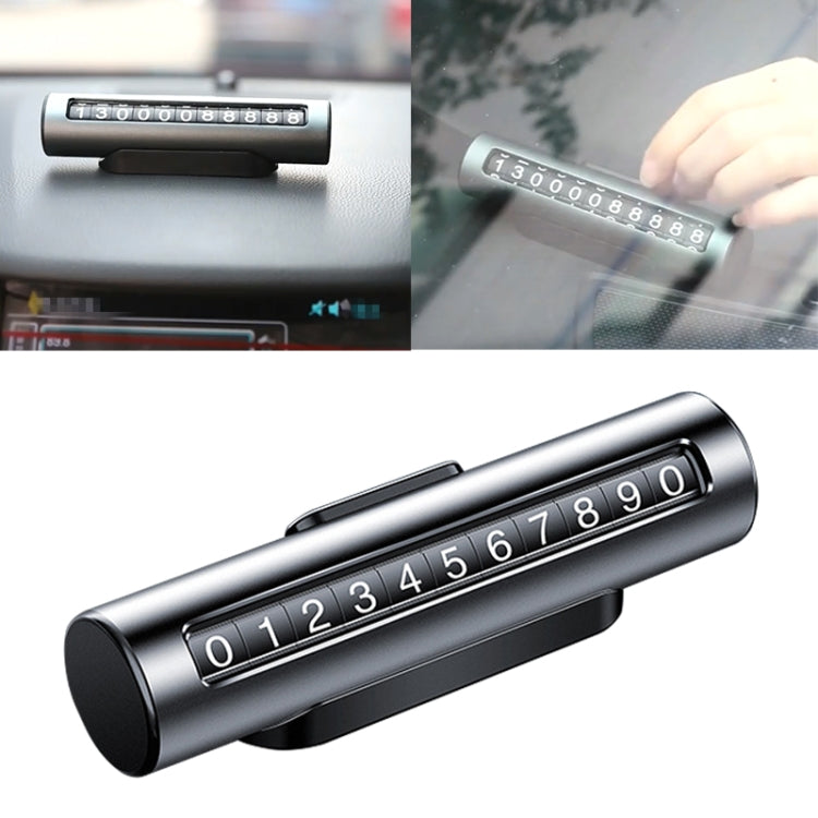Car Metal Roller Creative Temporary Parking Card Parking Number Card, Metal Roller (Silver Grey), Metal Roller(Black), Metal Roller(Red), Metal Roller(Silver)