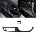 2 in 1 Carbon Fiber Car Right Driving Lifting Panel Decorative Sticker for BMW E92 2005-2012, For BMW