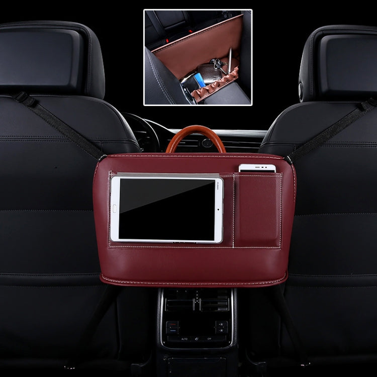 Car Front Seat Hanging Bag Mobile Phone Storage Bag, Mobile Phone Storage Bag (Wine Red), Mobile Phone Storage Bag (Brown), Mobile Phone Storage Bag (Black), Mobile Phone Storage Bag, Mobile Phone Storage Bag (Beige), Mobile Phone Storage Bag (Red)