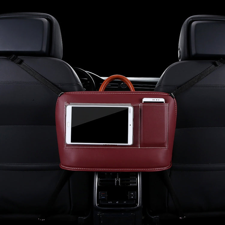 Car Front Seat Hanging Bag Mobile Phone Storage Bag, Mobile Phone Storage Bag (Wine Red), Mobile Phone Storage Bag (Brown), Mobile Phone Storage Bag (Black), Mobile Phone Storage Bag, Mobile Phone Storage Bag (Beige), Mobile Phone Storage Bag (Red)
