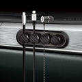 Car Carbon Fiber Magnetic Clamp Cable Storage Box Creative Desktop Hub Organizer, Desktop Hub Organizer