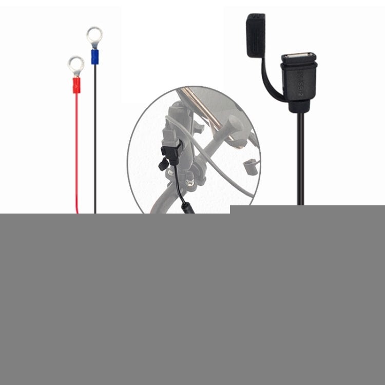 Quick Charging Waterproof Motorcycle USB Phone Charger Adapter, Cable Length: 2.27m, USB Phone Charger Adapter
