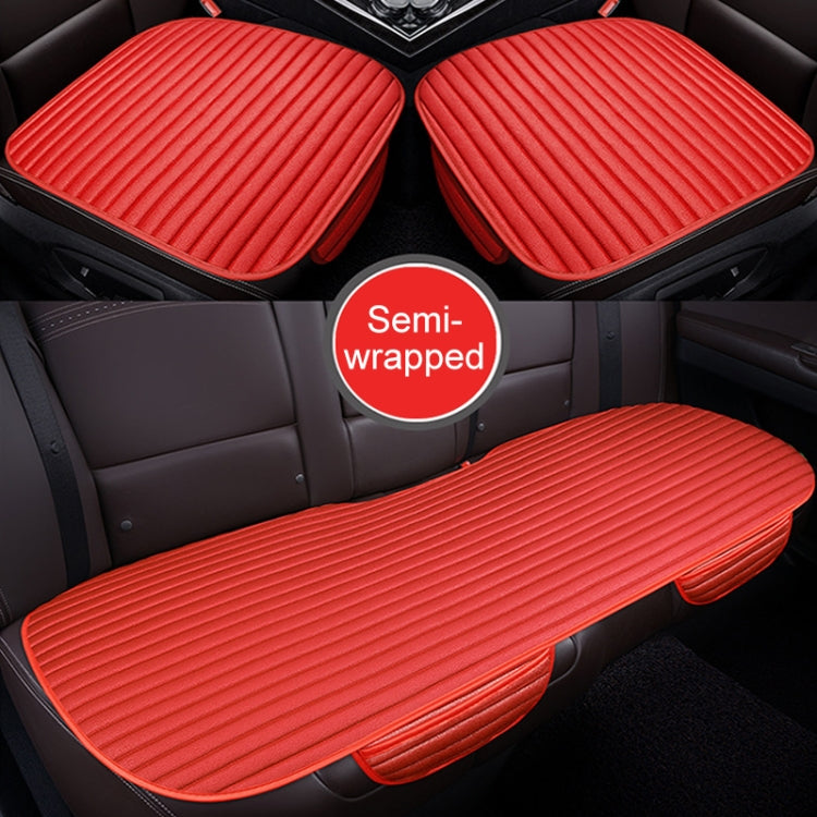 3 in 1 Car Seat Cushion Free Binding Half Inclusive Seat Mat Set, Half Inclusive (Red), Half Inclusive (Black), Half Inclusive (Coffee), Half Inclusive (Grey), Half Inclusive (Blue), Half Inclusive (Beige)