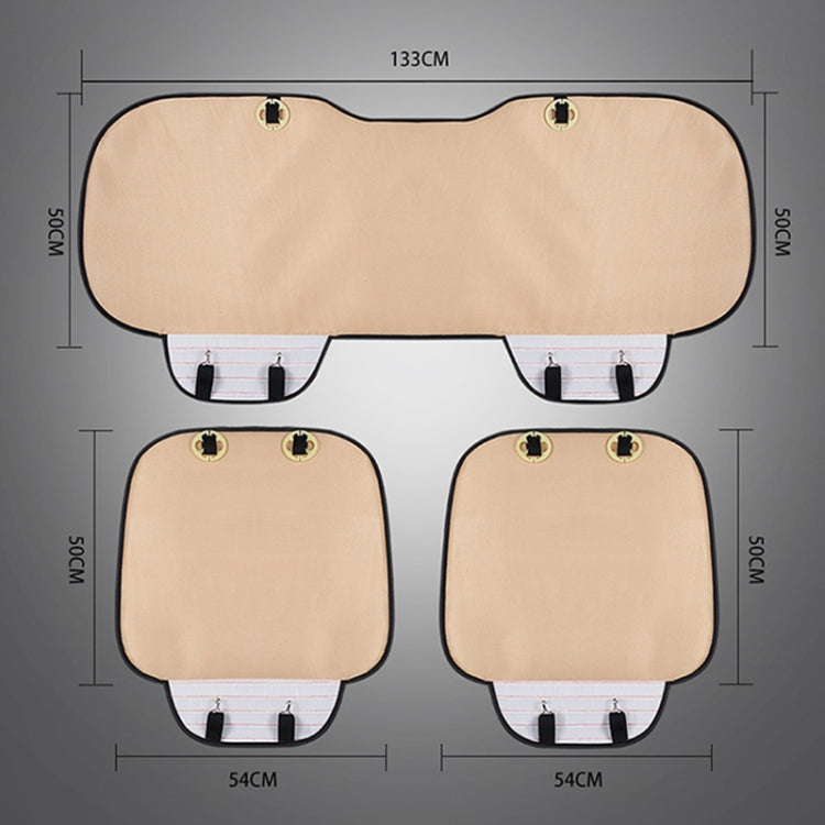 3 in 1 Car Seat Cushion Free Binding Half Inclusive Seat Mat Set, Half Inclusive (Red), Half Inclusive (Black), Half Inclusive (Coffee), Half Inclusive (Grey), Half Inclusive (Blue), Half Inclusive (Beige)