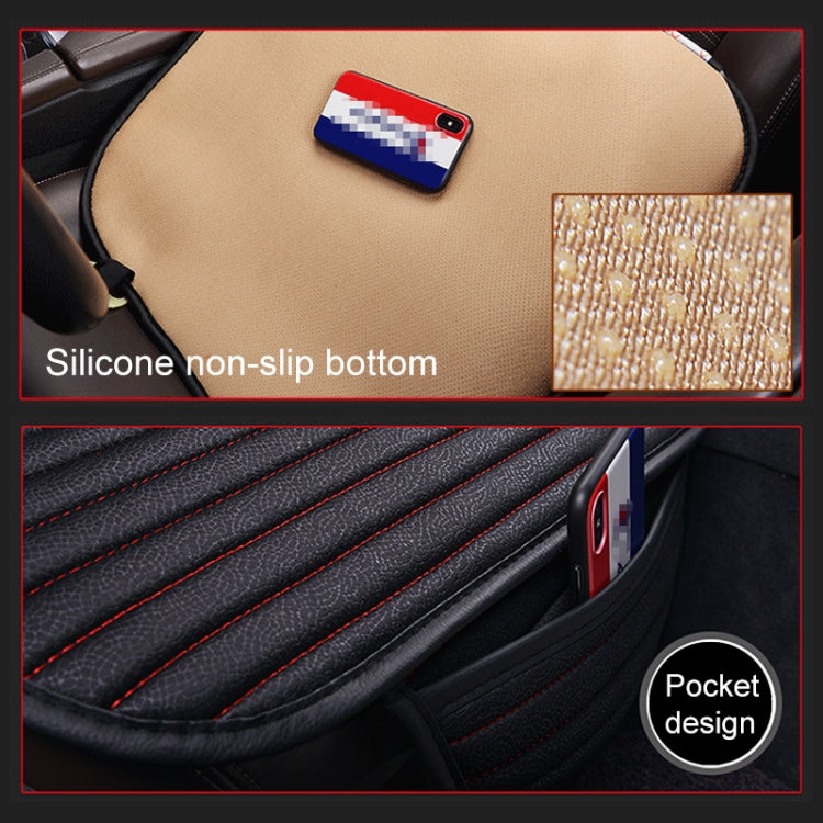 3 in 1 Car Seat Cushion Free Binding Half Inclusive Seat Mat Set, Half Inclusive (Red), Half Inclusive (Black), Half Inclusive (Coffee), Half Inclusive (Grey), Half Inclusive (Blue), Half Inclusive (Beige)