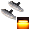 2 PCS DC12V / 3W Car LED Dynamic Blinker Side Lights Flowing Water Turn Signal Light for Land Rover, Amber Light, For Land Rover