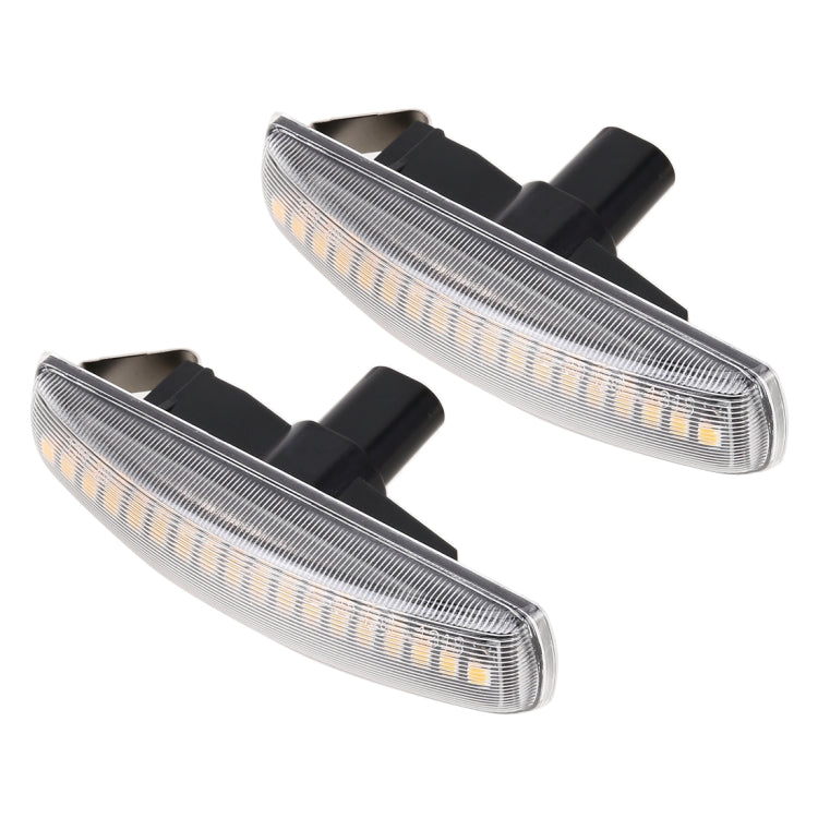 2 PCS DC12V / 3W Car LED Dynamic Blinker Side Lights Flowing Water Turn Signal Light for Land Rover, Amber Light, For Land Rover