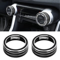 2 PCS Car Aluminum Alloy Air Conditioner Knob Case for Toyota RAV4 / Wildlander, For Toyota RAV4 / Wildlander (Black), For Toyota RAV4 / Wildlander (Blue), For Toyota RAV4 / Wildlander (Red)