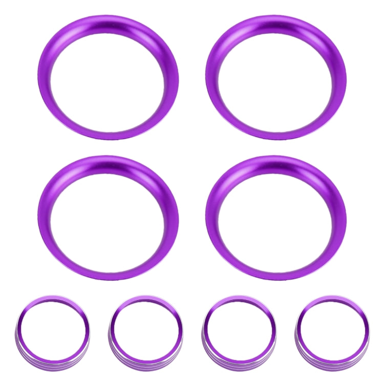 8 PCS Car Aluminum Alloy Air Conditioner Knob Case and Base for Honda XR-V, For Honda XR-V (Purple), For Honda XR-V (Red), For Honda XR-V (Gold), For Honda XR-V (Blue)