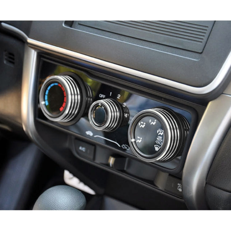 3 PCS Car Aluminum Alloy Air Conditioner Knob Case for Honda VEZEL / XR-V / Fit / GIENIA / City, For Honda VEZEL(Black), For Honda VEZEL(Gold), For Honda VEZEL(Blue), For Honda VEZEL(Red), For Honda VEZEL(Silver)