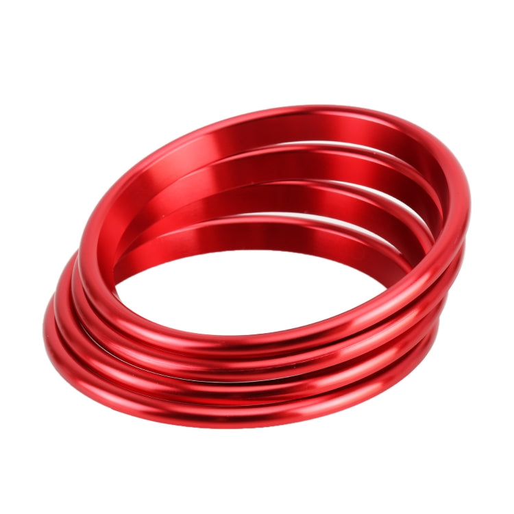 4 PCS Car Metal Air Outlet Decorative Outside Ring for Audi A3 / S3 / Q2L, For Audi A3 / S3 / Q2L