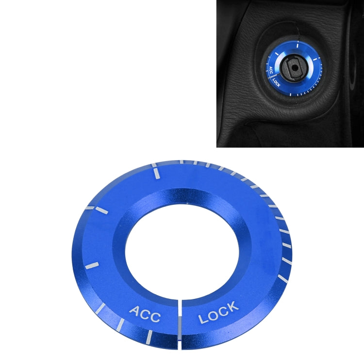 For Mercedes-Benz Metal Ignition Key Ring, Diameter: 4.8cm, For Mercedes-Benz (Blue), For Mercedes-Benz (Red), For Mercedes-Benz (Silver)