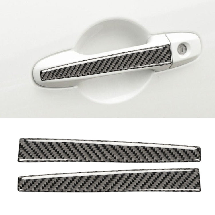 Car Carbon Fiber Door Handle Decorative Sticker for Subaru BRZ / Toyota 86 2013-2017, Left and Right Drive Universal, Door Handle
