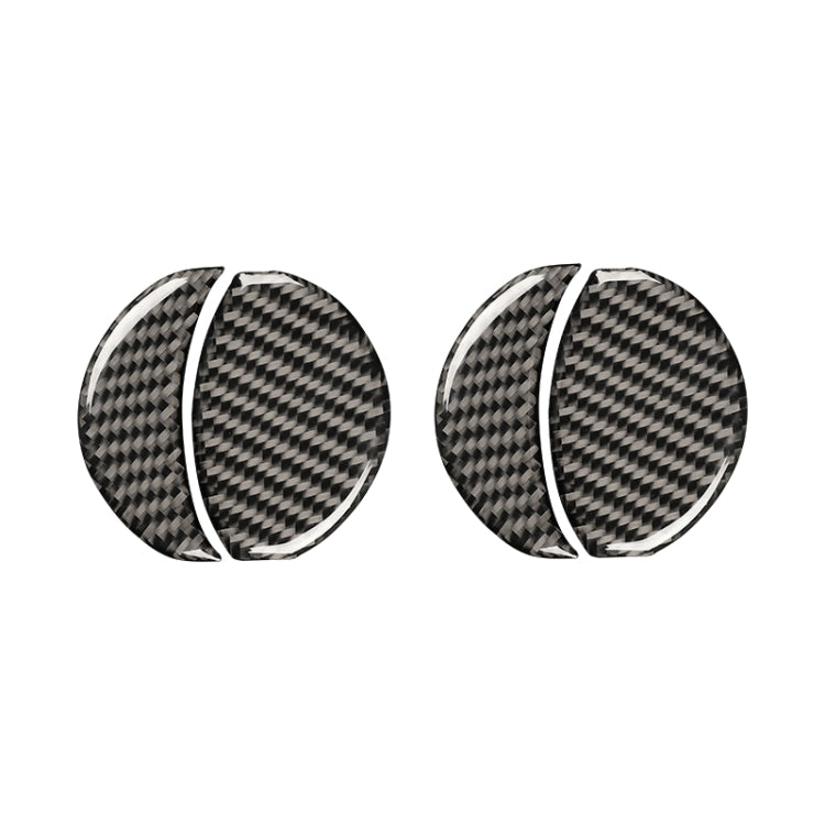 Car Carbon Fiber Central Control Air Outlet Decorative Sticker for Subaru BRZ / Toyota 86 2013-2020, Left and Right Drive Universal, Central Control Air Outlet