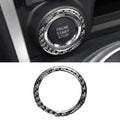 Car Carbon Fiber One-button Start Decorative Sticker for Subaru BRZ / Toyota 86 2013-2017, Left and Right Drive Universal, One-button Start