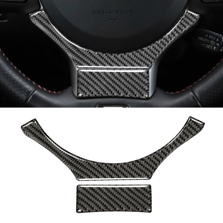 Car Carbon Fiber Steering Wheel Decorative Sticker for Lexus IS250 2013-, Left Drive, Steering Wheel