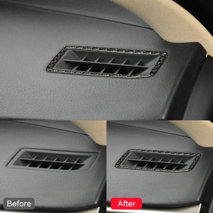 Car Carbon Fiber Instrument Air Outlet Decorative Sticker for Lexus IS250 2013-, Left Drive, Instrument Air Outlet